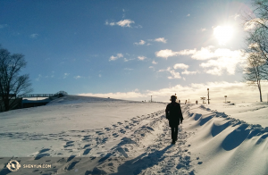 Unterdessen … in Quebec City und später Ottawa, waren die Temperaturen unter 20 Grad Minus und niemand hatte Lust sich draußen lange zu stretchen.