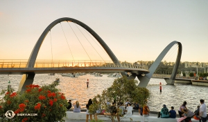 Ein ruhiger Sonnenuntergang in Perth, Australien. (Foto: Tänzer Andrew Fung)